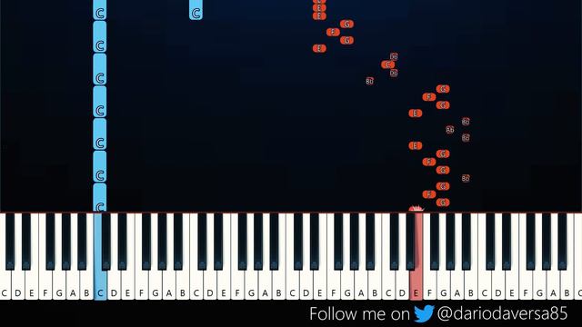 VIVALDI - Four Seasons - Winter I. Allegro Non Molto - WEDNESDAY (Piano Tutorial) смотреть онлайн