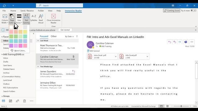 How to Use The Immersive Reader Tool in Outlook смотреть онлайн