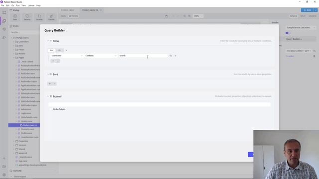 Filter and sort data in a Blazor app using Query Builder in Radzen Blazor Studio смотреть онлайн
