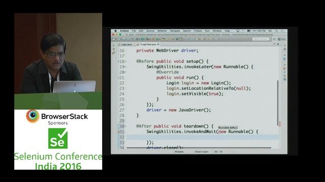 Java Swing, Java FX application testing by Dakshinamurthy at SeConf2016 India смотреть онлайн