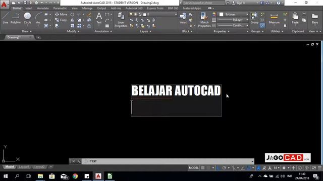 Tutorial Autocad Mengatur Text Style di Autocad смотреть онлайн