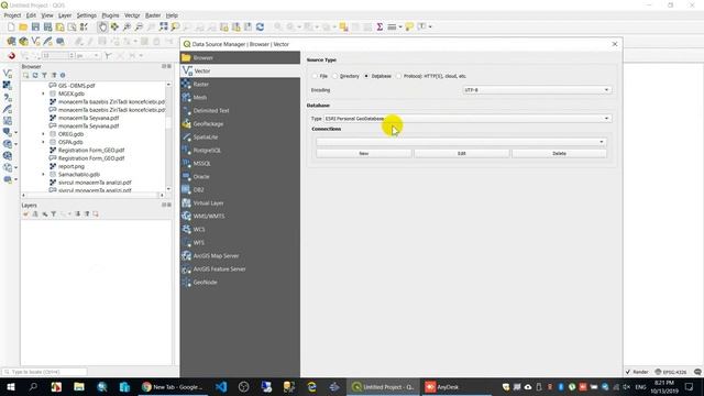 Connect MS Access DB with ODBC in QGIS смотреть онлайн