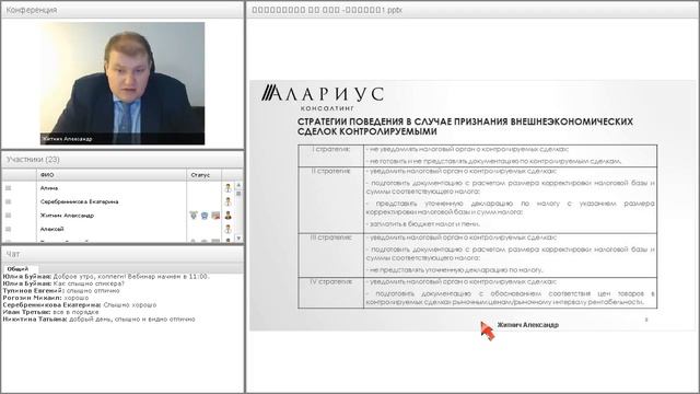 Налоговый контроль цен во внешнеэкономических сделках // Вебинар на Закон.ру смотреть онлайн