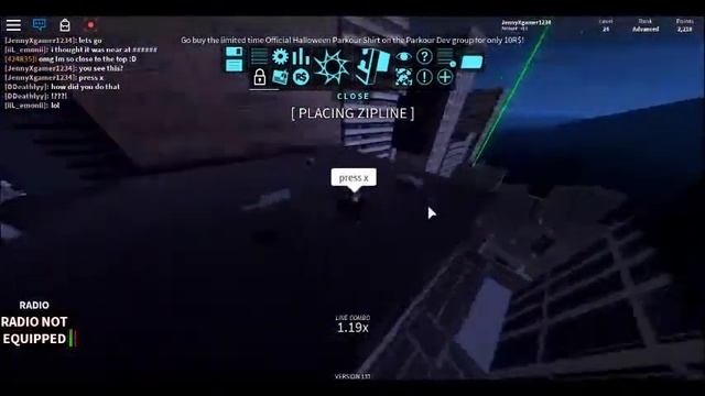 how to spawn the zipline kit in roblox parkour смотреть онлайн