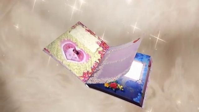 Футаж переход Свадебный альбом открываеться 4