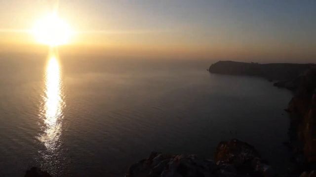 Мыс Фиолент. Крым. Закат. смотреть онлайн