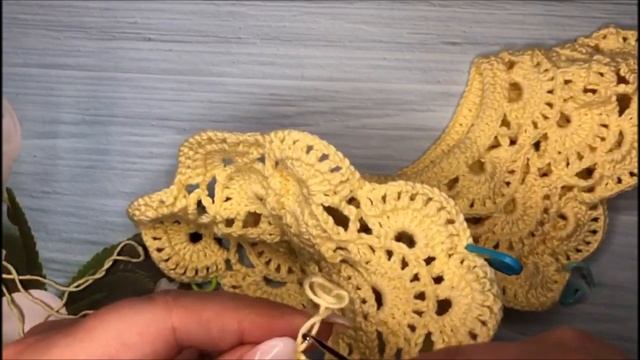 28 . Летнее платье для девочки крючком Вязание с Goldfaden #вязание смотреть онлайн