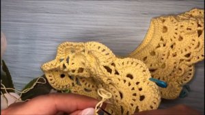 28 . Летнее платье для девочки крючком Вязание с Goldfaden #вязание