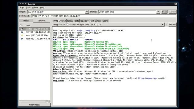 Zenmap Tutorial - Network Scanning Tool смотреть онлайн