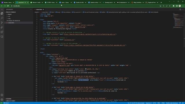 ¿Cómo Crear Una Tarjeta Digital de Presentación? | Bootstrap смотреть онлайн