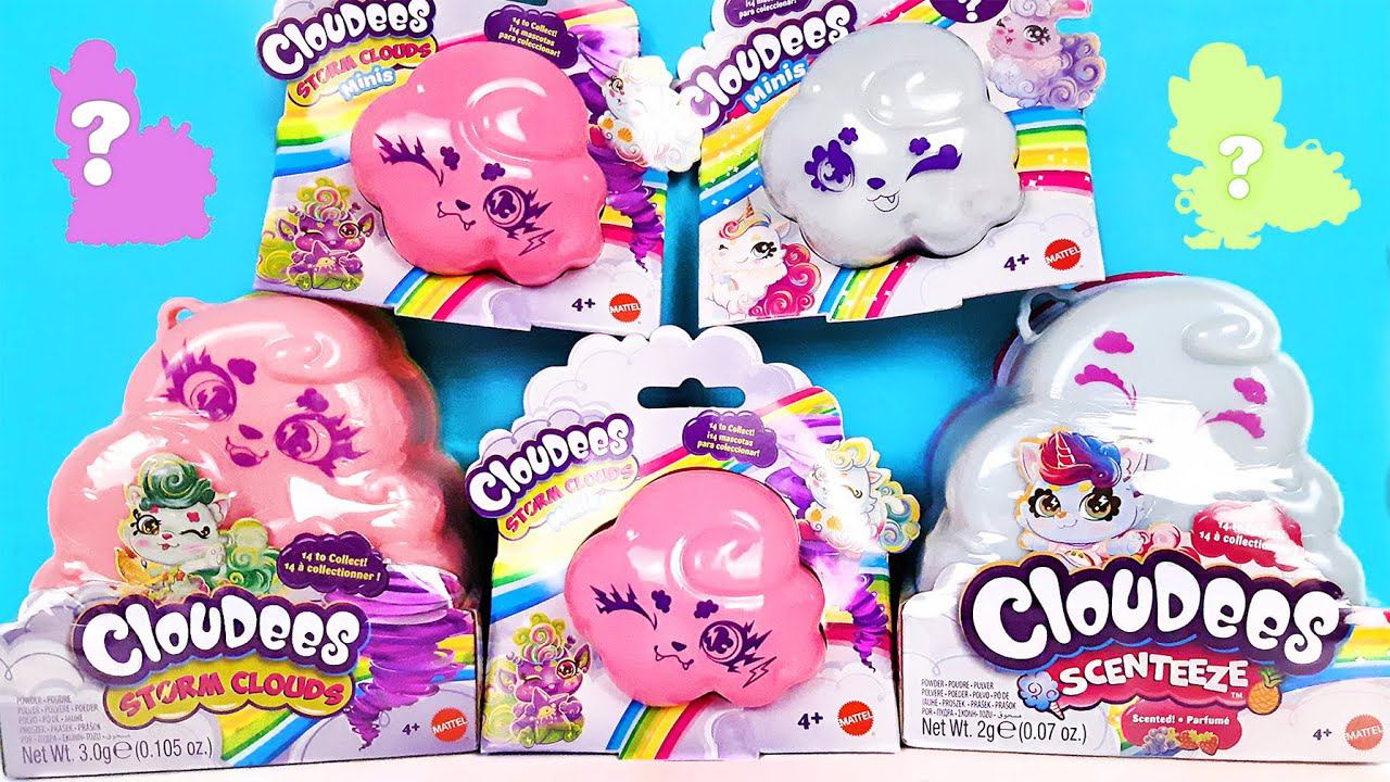 Сюрпризы CLOUDEES Storm Clouds, Scenteeze, Minis СТРАННЫЕ ИГРУШКИ В ОБЛАКАХ Surprise Toys unboxing смотреть онлайн