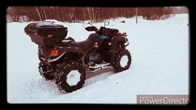 Проверка проходимости по снегу CFmoto x8 смотреть онлайн
