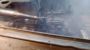 Казанка водомет. мотор вихрь 30. первый запуск.