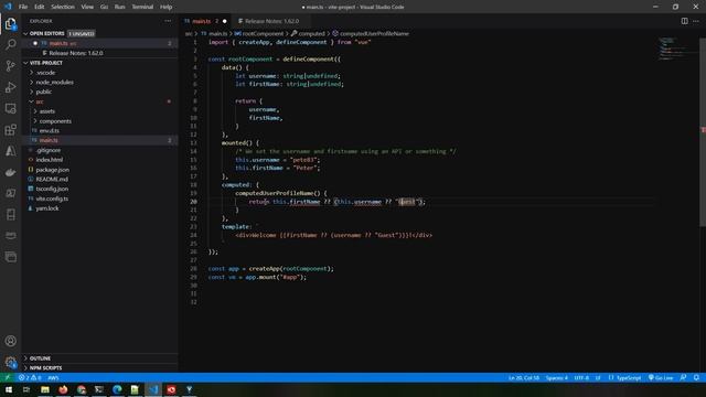 Vue 3 Computed Properties | TypeScript смотреть онлайн