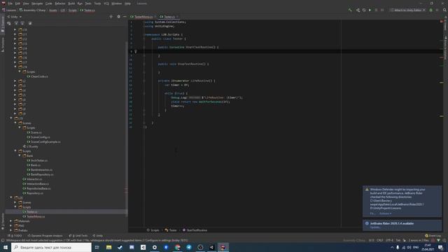 Coroutine. Как запустить Coroutine без MonoBehaviour в Unity смотреть онлайн