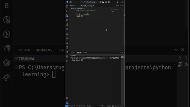 Print 10 numbers using python | programming Basics смотреть онлайн