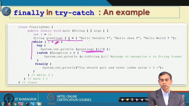 Lecture 24: Exception Handling-II смотреть онлайн