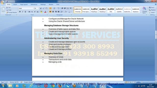 Oracle DBA Online Training & Video Classes Tekson IT смотреть онлайн