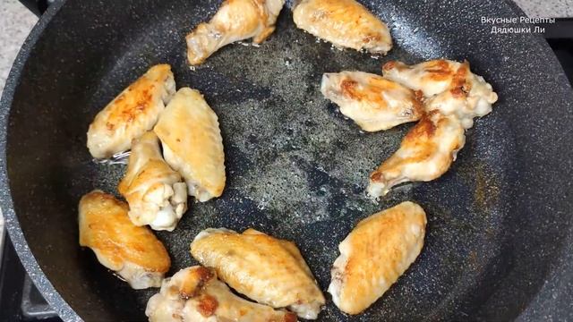 Крылышки+Грибы+Картофель= Это Очень Вкусно! Самый простой обед или ужин за короткое время! смотреть онлайн