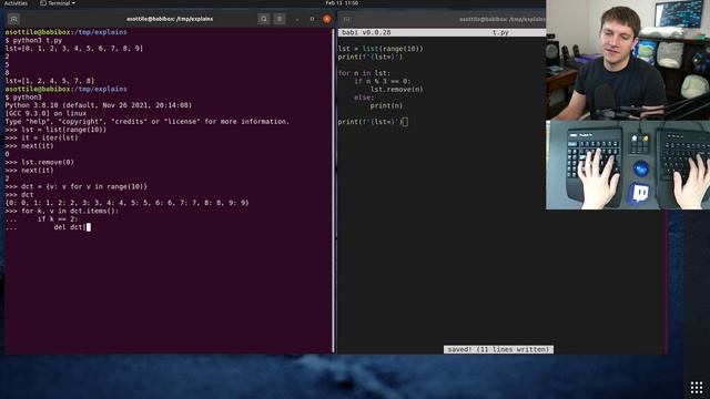 how to modify a list while iterating (intermediate) anthony explains #402 смотреть онлайн