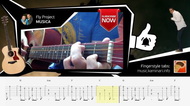 Fly Project – MUSICA (fingerstyle Guitar Cover By Kaminari)