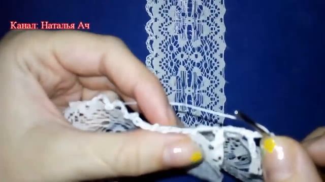 Вязание с кружевом крючком (2 способа) - Мастер-класс + идеи! смотреть онлайн