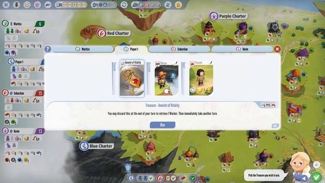 Charterstone: Digital Edition - Single Game Tutorial || Full Gameplay смотреть онлайн