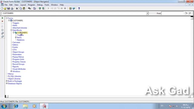 01-Oracle forms 11G Create a new form اوراكل فورمز смотреть онлайн
