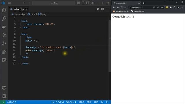 Les chaînes de caractères en PHP 8 смотреть онлайн