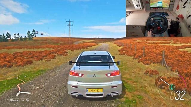 Mitsubishi Lancer / Гонка Пушка / Logitech G29 + gearbox смотреть онлайн