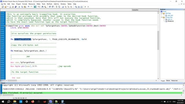 x86Assembler#79: АССЕМБЛЕР | HACKING | ХУК на функцию смотреть онлайн