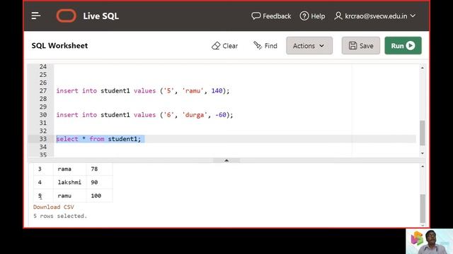 13. DBMS Lab. Experiment 6. TRIGGERS in PL SQL смотреть онлайн