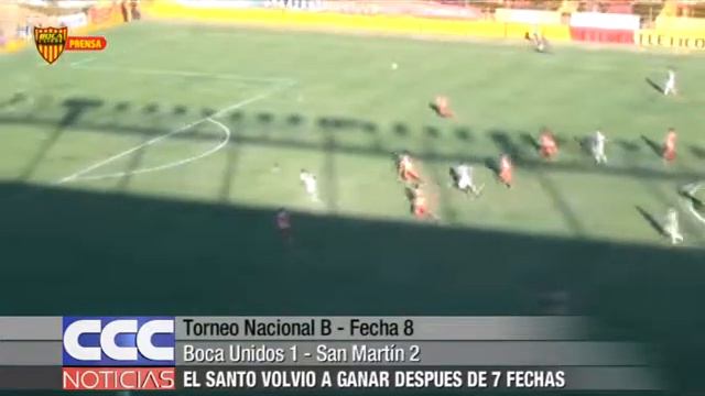 Torneo Nacional B Fecha 8 Boca Unidos 1 San Martín 2 смотреть онлайн