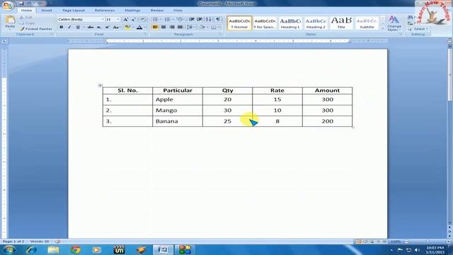 Shortcut key to Insert Rows in Table in MS Word смотреть онлайн