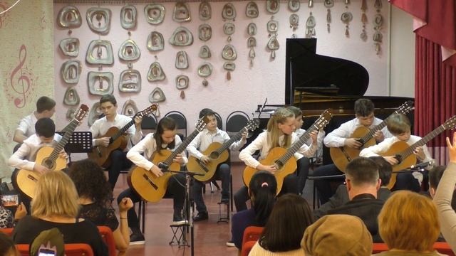 Ансамбль гитаристов "Расгиадо", преподаватель Касяник А.В. смотреть онлайн