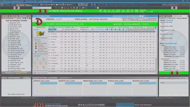 New Recruiting Tactic - Week 30 - Draft Day Sports: College Basketball 2017 смотреть онлайн
