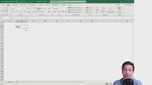 m²: Quadratmeter hoch 2 schreiben - Excel Grundlagen Tutorial & Anleitung смотреть онлайн