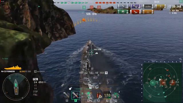 World of Warships | AMD A8 6410 | 8 GB RAM [Low End Laptop]Pommern Gameplay смотреть онлайн