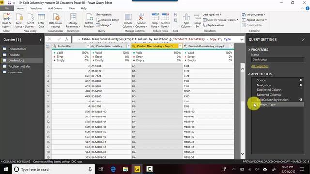 Split Column by Number Of Characters Power BI смотреть онлайн