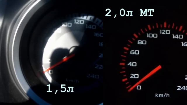 Разгон Lancer X 1.5 и сравнение с 1.8, 2.0 и 2.4))) смотреть онлайн