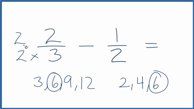 2/3 - 1/2 (2/3 minus 1/2) смотреть онлайн