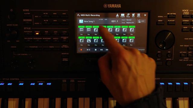 Yamaha PSR-SX700 - Tutorial: MIDI Multi Recording - Live Recording Control Events смотреть онлайн
