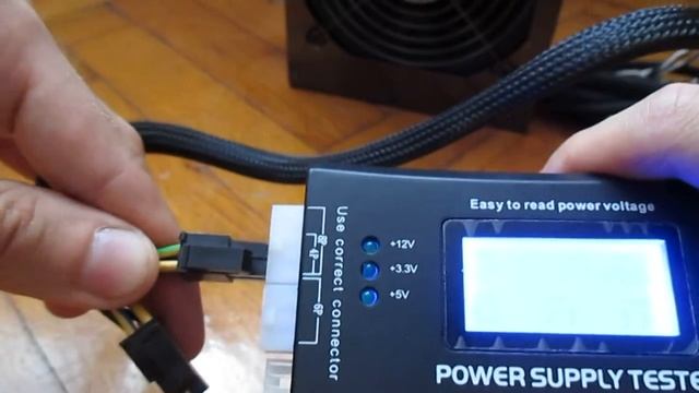 Тестер блоков питания АТХ для компьютера (Power Supply Tester) для диагностики,ремонта.