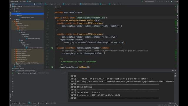 gRPC — альтернатива REST API от Google. Пишем gRPC сервер и клиент на Java и Python. смотреть онлайн