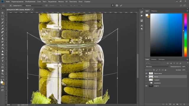 Как сделать отражение в фотошопе | Уроки фотошопа смотреть онлайн
