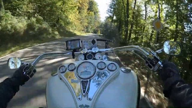 Boss Hoss Tour Okt. 2020 durch Bayern autumn ride cruising in Bavaria realistic driving impression смотреть онлайн