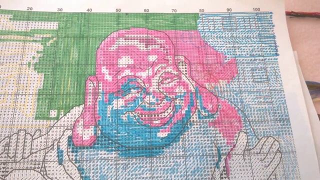 Хотей "Богатство" Вышивка крестиком. смотреть онлайн