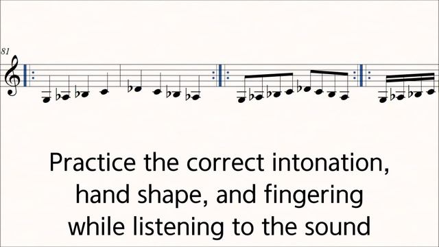 Violin Sevcik Op.1 - 1 No.4 Left Hand Practice Play Along Piano for Perfect Intonation ♩ = 60 смотреть онлайн
