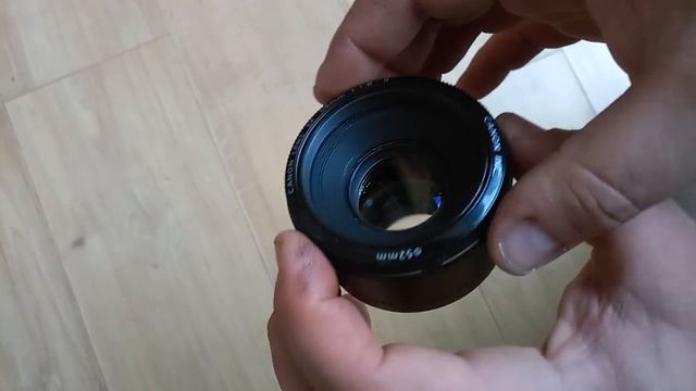 Canon Lens EF 50mm 1:1.8 F/1.8 II Lens 0.45m/1.5ft visual view смотреть онлайн