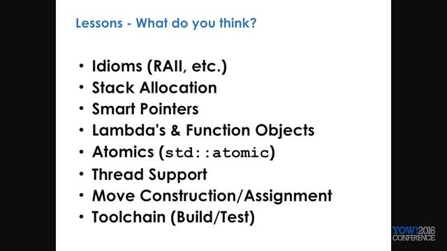 YOW! 2016 Todd L. Montgomery - Modern C++: Old Dog, New Tricks #YOW смотреть онлайн
